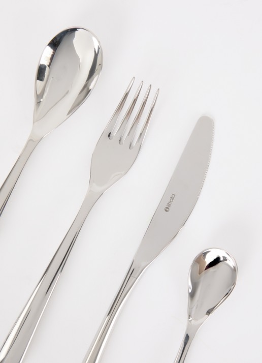 Iittala Piano bestekset 16-delig - voorkant 2 zilver