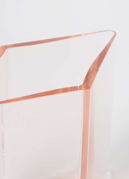 Iittala Ruutu vaas 18 cm - detail 2 zalmroze