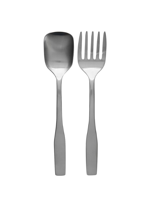 Iittala Saladebestek 2-delig - voorkant roestvrijstaal