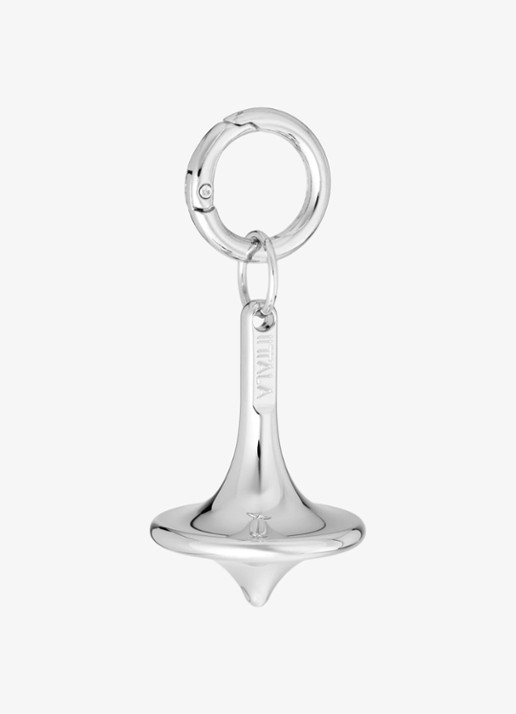Iittala Spinning Tol tasbedel  - voorkant 3 zilver