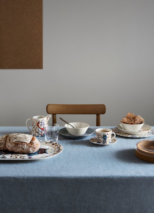 Iittala Taika dinerbord 27 cm - detail wit