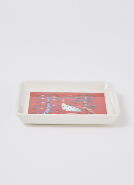 Iittala Taika serveerschaal 12 cm - detail 2 rood