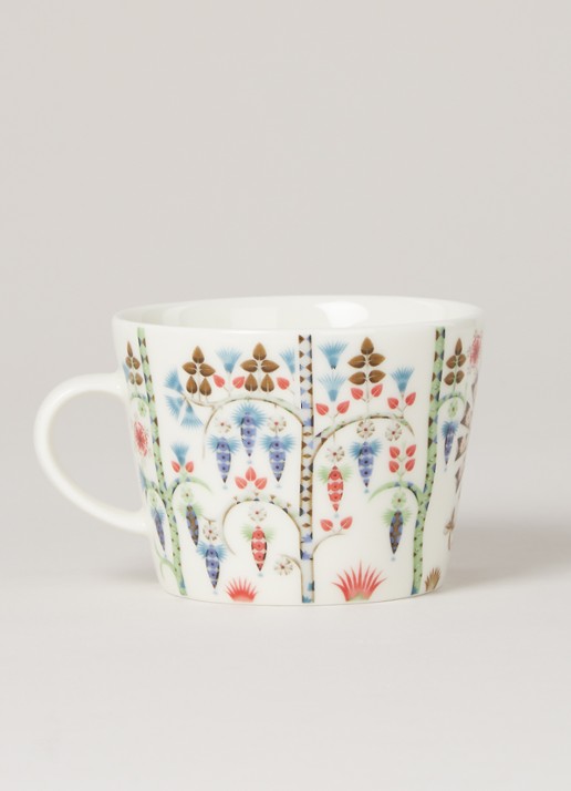 Iittala Taika Siimes koffiekop 20 cl - detail wit