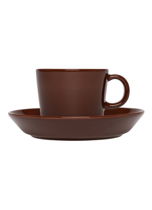 Iittala Teema espressokopje 10 cl - voorkant 3 donkerbruin