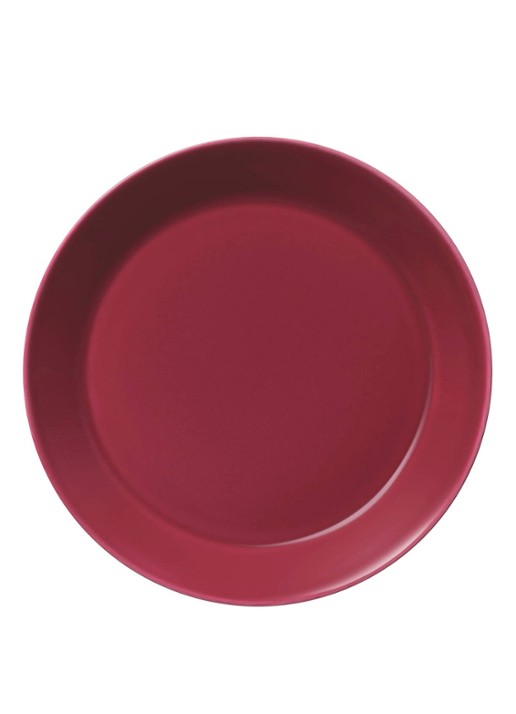Iittala Teema ontbijtbord 21 cm  - voorkant kersenrood