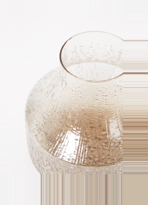 Iittala Ultima Thule vaas 19 cm - detail lichtbruin