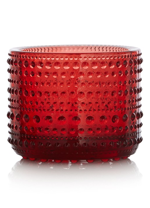 Iittala Waxinelichthouder 6 cm - voorkant 2 rood