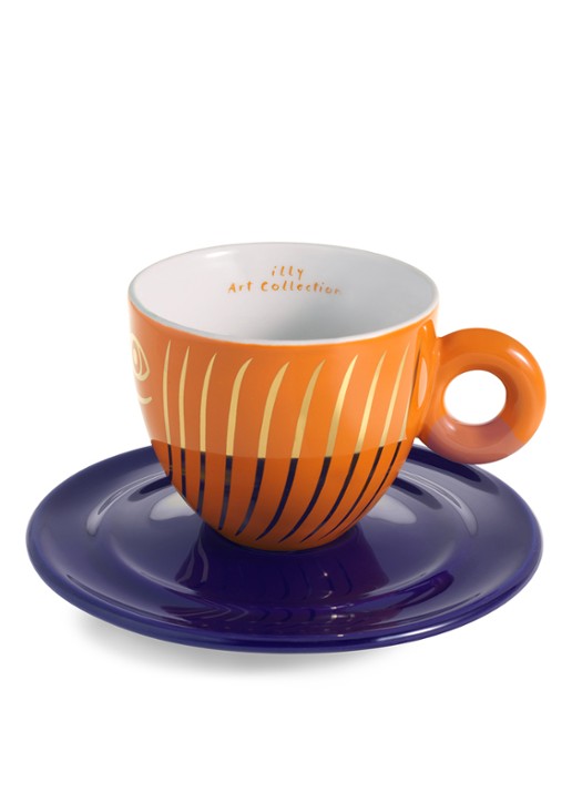 illy Biennale Maher espressokopje met schotel in giftbox