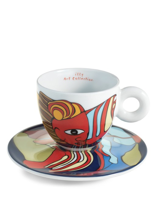 illy Biennale Werewere espressokopje met schotel in giftbox