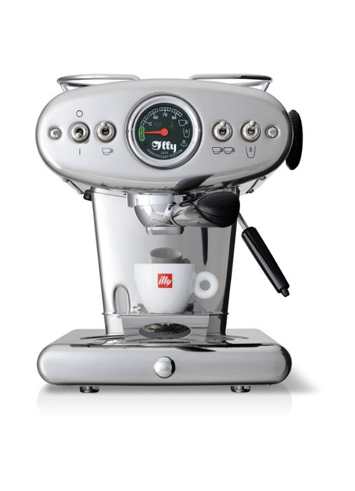 illy FrancisFrancis X1 Anniversary ESE & Ground espressomachine - detail 3 zilver