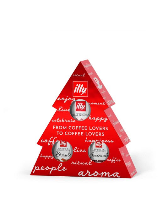 illy Gemalen koffie in geschenkverpakking 3 x 125 gram