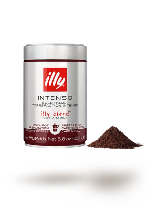 illy Moka Intenso gemalen koffie 250 gram - achterkant 3 undefined