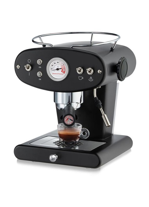 illy X1 Francis Francis Ground espressomachine 1 liter - voorkant 2 zwart