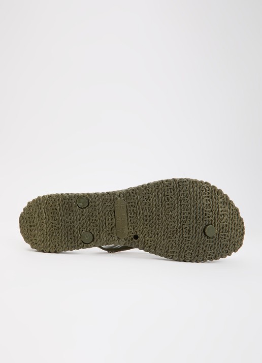 Ilse Jacobsen Cheerful slipper met strass - detail 5 legergroen