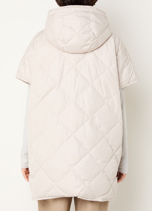 Ilse Jacobsen Longline jack met quiltpatroon - achterkant 4 gebroken wit