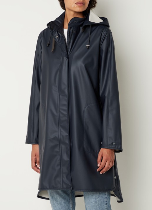 Ilse Jacobsen Rain71 regenjas met afneembare capuchon en steekzakken