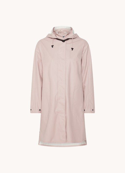 Ilse Jacobsen Rain71 regenjas met afneembare capuchon - voorkant 2 oudroze