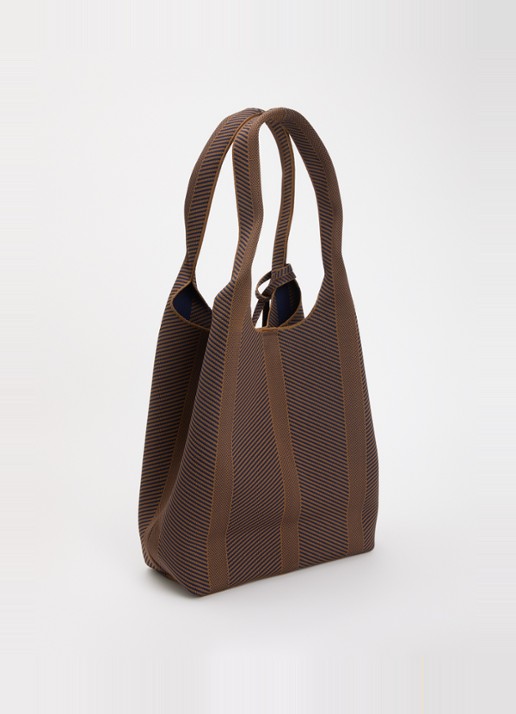 Ilse Jacobsen Shopper met grafische print - achterkant 5 bruin