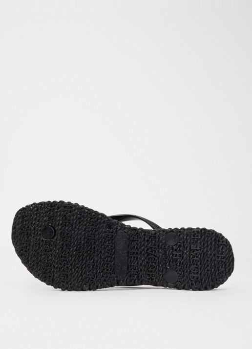 Ilse Jacobsen Slipper met glitter en applicatie - detail 4 zwart