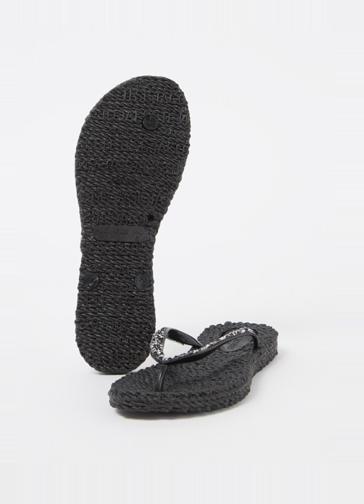 Ilse Jacobsen Slipper met glitter - detail 2 zwart