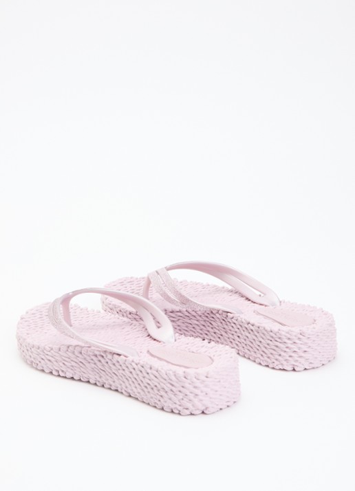 Ilse Jacobsen Slipper met glitter - achterkant lichtpaars