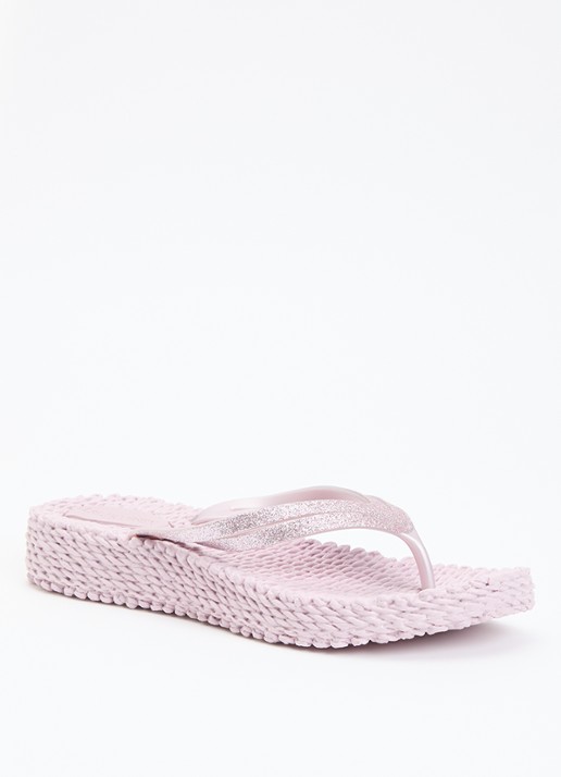 Ilse Jacobsen Slipper met glitter - voorkant 2 lichtpaars