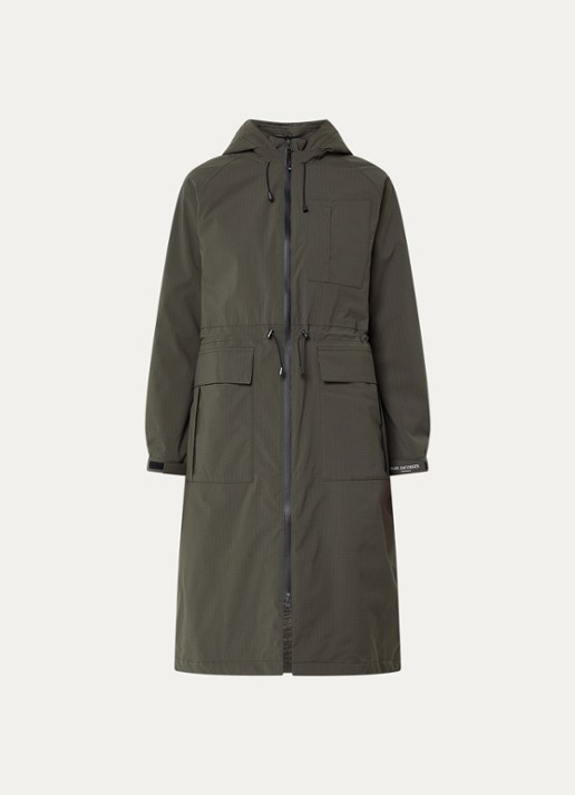 Ilse Jacobsen Thermy parka met afneembare capuchon - voorkant 2 bronsgroen