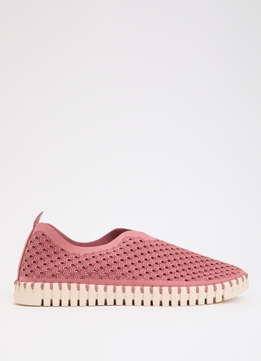 Ilse Jacobsen Tulip espadrille - voorkant 2 donkerroze
