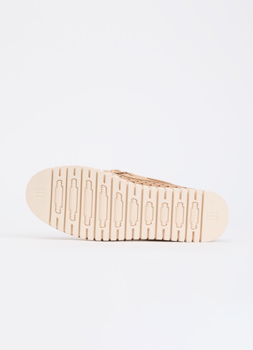 Ilse Jacobsen Tulip mocassin met structuur - detail 4 zand