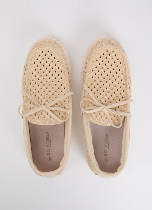 Ilse Jacobsen Tulip mocassin met structuur - detail 3 creme