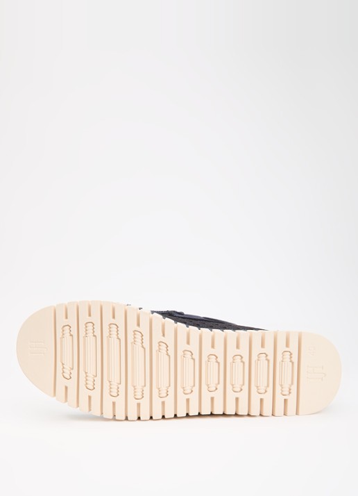 Ilse Jacobsen Tulip mocassin met structuur - detail 4 indigo