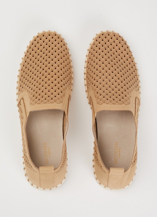 Ilse Jacobsen Tulip slip-on met cut-out detail - detail 3 donkerbeige