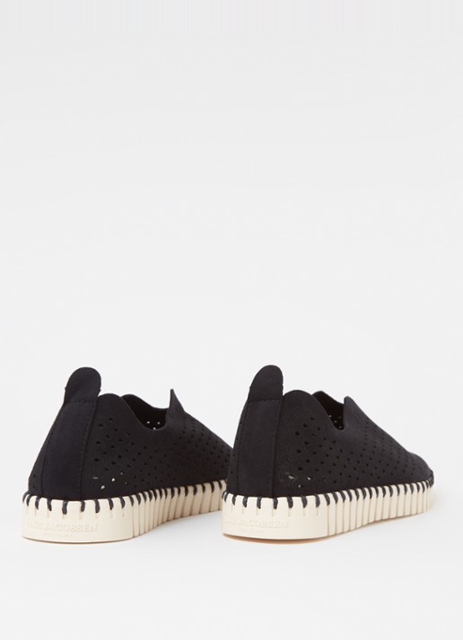 Ilse Jacobsen Tulip slip-on met cut-out details - detail 2 zwart
