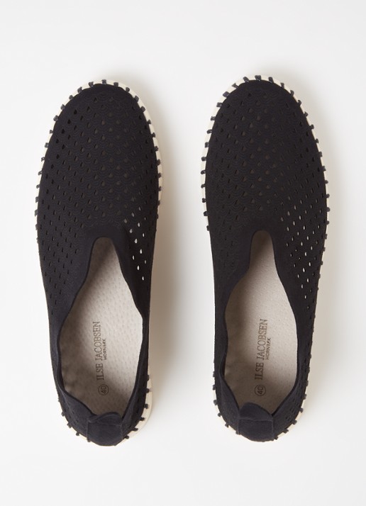 Ilse Jacobsen Tulip slip-on met cut-out details - detail 3 zwart