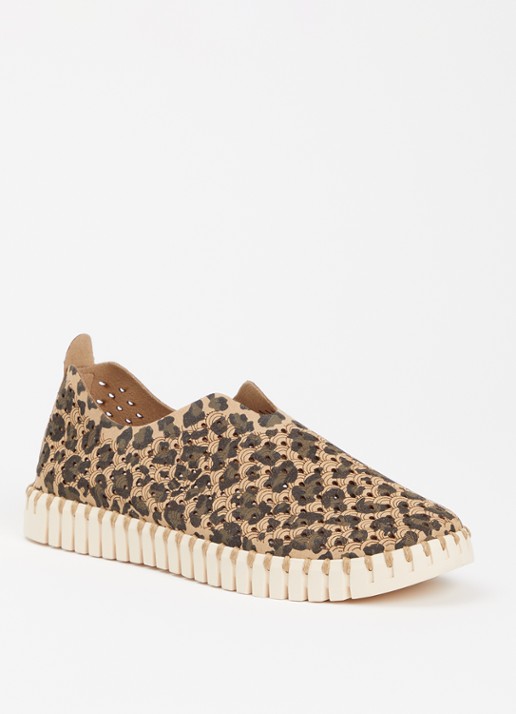 Ilse Jacobsen Tulip slip-on met panterprint