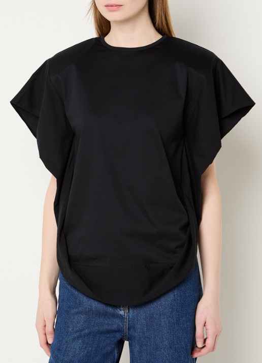 IRO Amoria T-shirt met schoudervulling