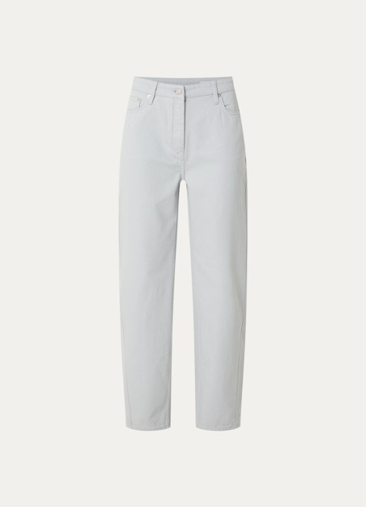 IRO Aurelien high waist straight leg jeans met gekleurde wassing - voorkant 2 grijs