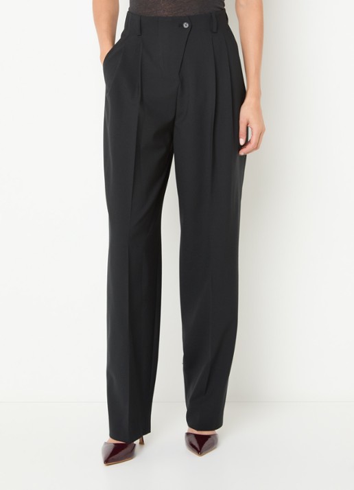IRO Banquet high waist straight fit pantalon in wolblend