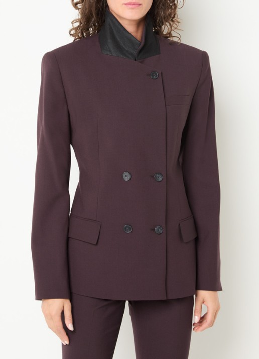 IRO Bluff double-breasted blazer in wolblend met opstaande kraag