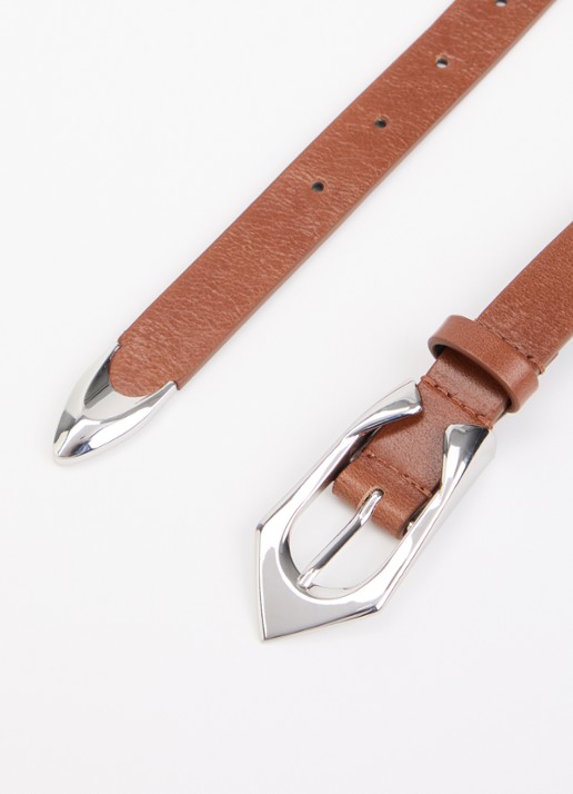 IRO Cuff riem van kalfsleer - detail 2 cognac