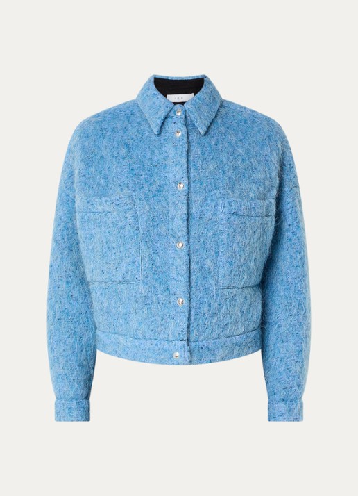 IRO Domal jack van wol - voorkant 2 donkerblauw