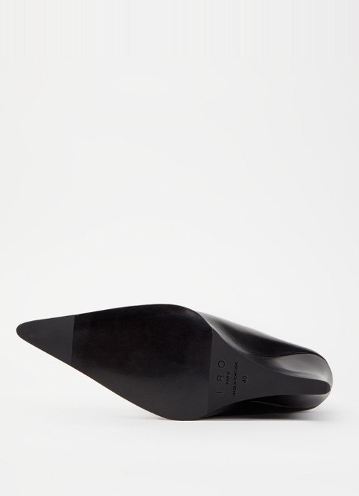 IRO Fauve pump van leer - detail 5 zwart