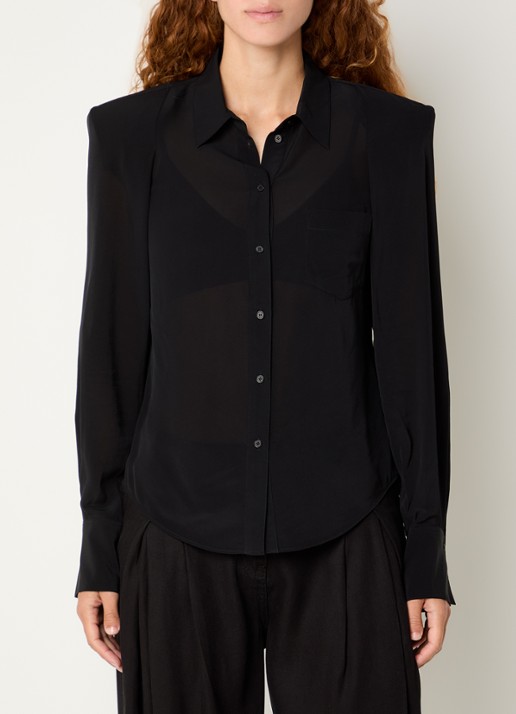 IRO Foxie semi-transparante blouse met borstzak
