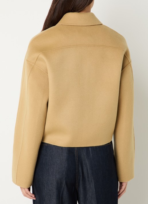 IRO Jappy jack van wol met steekzakken - achterkant camel