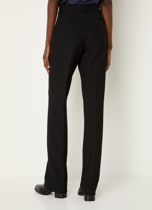 IRO Marila high waist bootcut fit pantalon met persplooi - achterkant 2 zwart