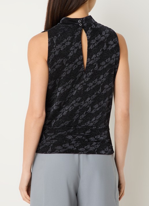 IRO Ornelia top met lurex - achterkant 4 zwart