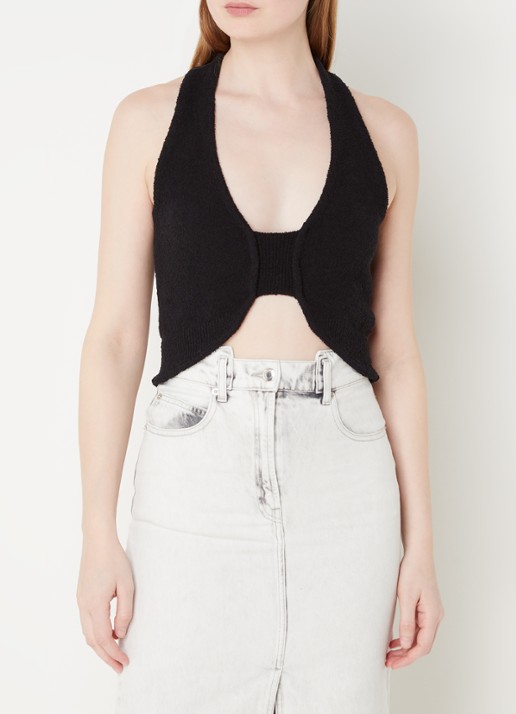 IRO Quawo fijngebreide crop top met structuur