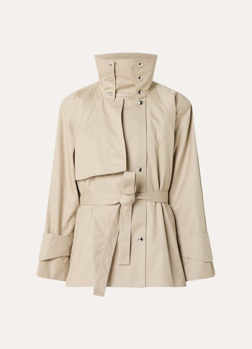 IRO Ralya trenchcoat met steekzakken - voorkant 3 beige