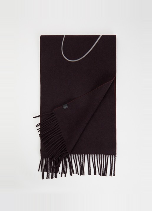 IRO Tender sjaal in wolblend met franjes 220 x 35 cm