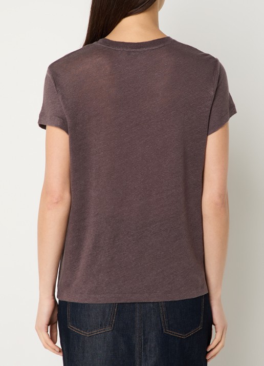 IRO Third T-shirt met ronde hals - achterkant 4 bruin